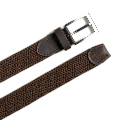 Classy Leather Bags Braided Brown Canvas Belt - AVBL MRKT (6)