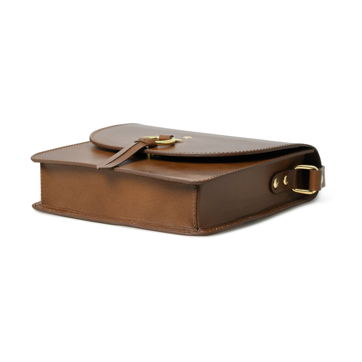 Classy Leather Bags Brown Elegance Crossbody Sling Bag - AVBL MRKT (6)