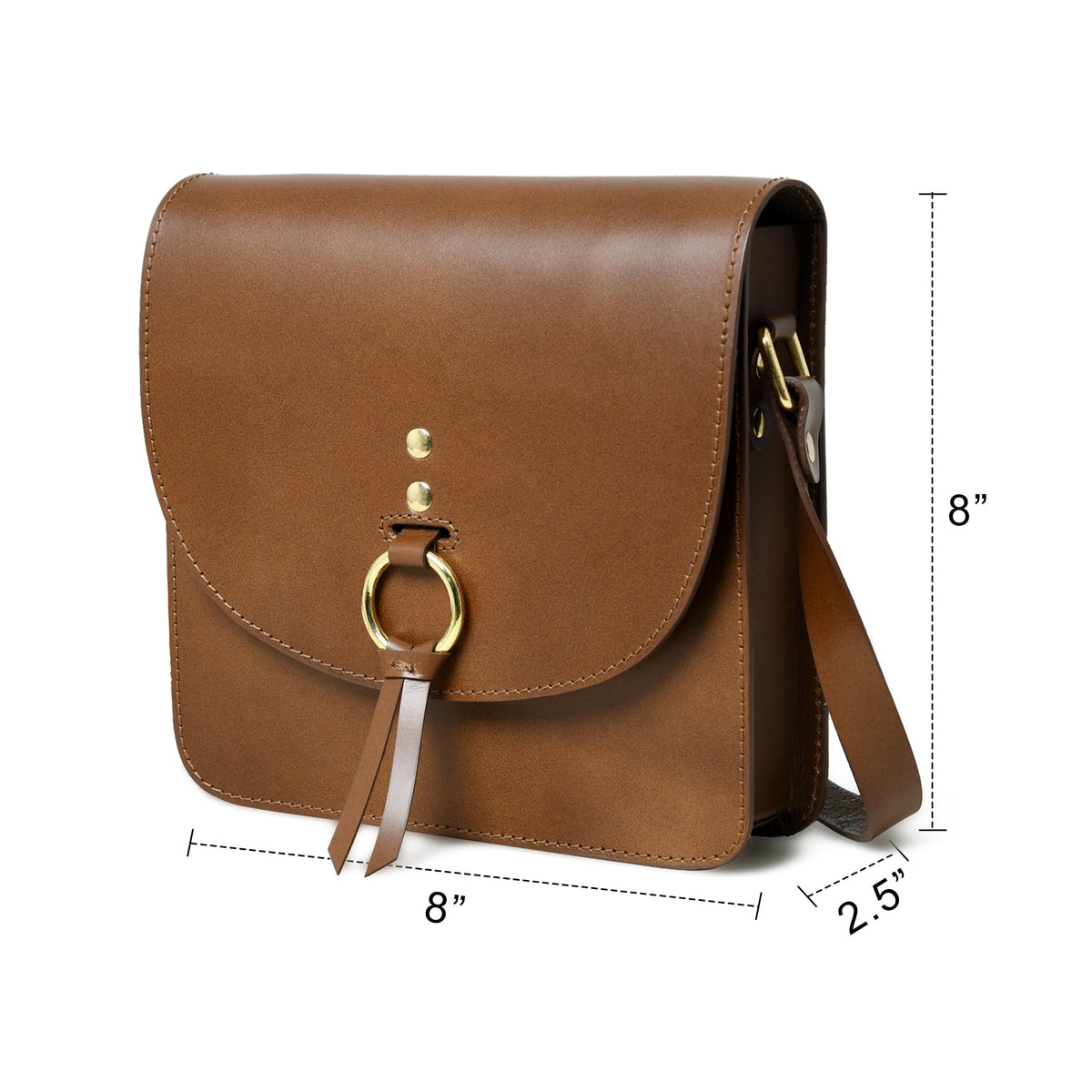 Classy Leather Bags Brown Elegance Crossbody Sling Bag - AVBL MRKT (9)