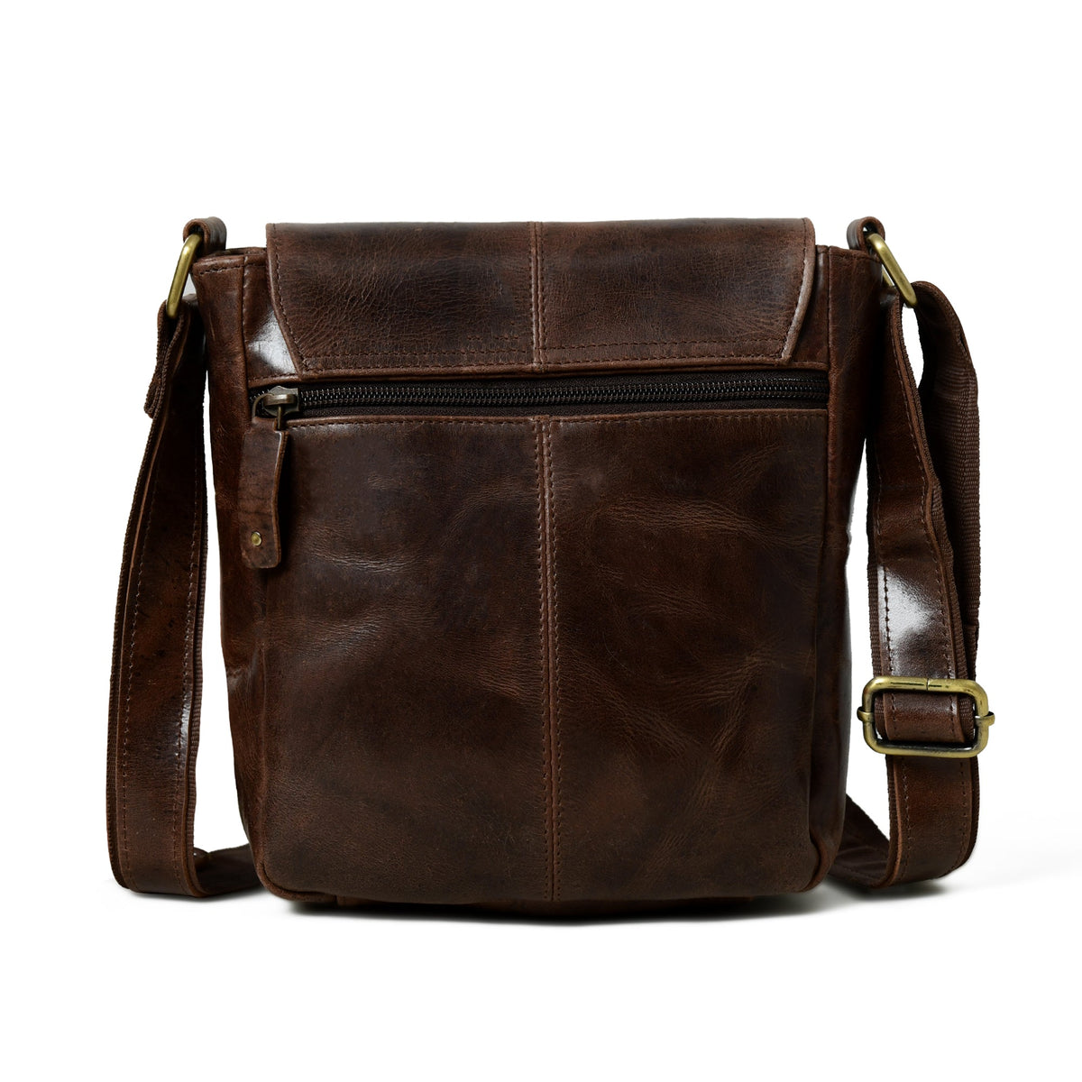 Classy Leather Bags Brown Leather Crossbody Bag - AVBL MRKT (7)