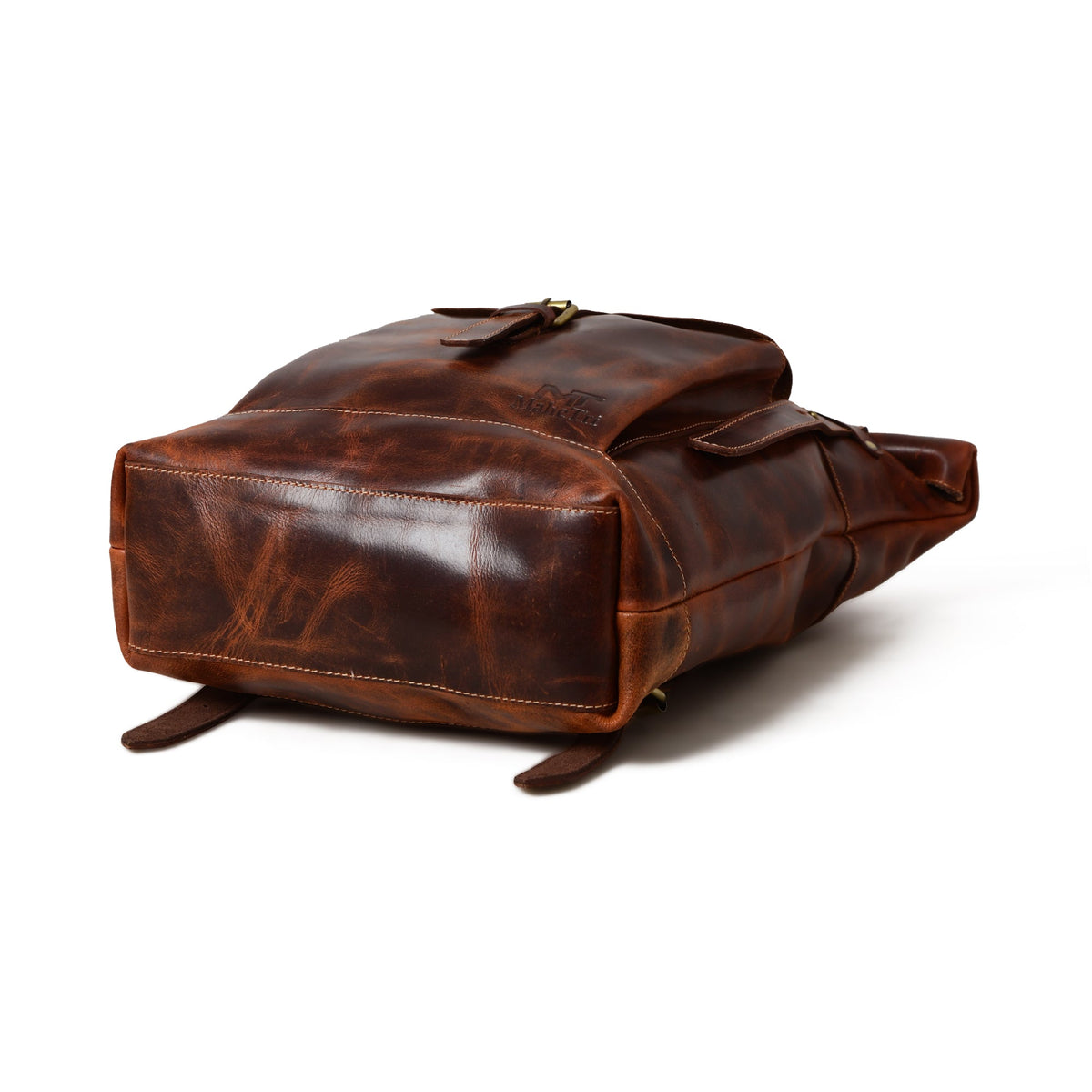 Classy Leather Bags Brown Saddleback Backpack- Roll Top - AVBL MRKT (8)