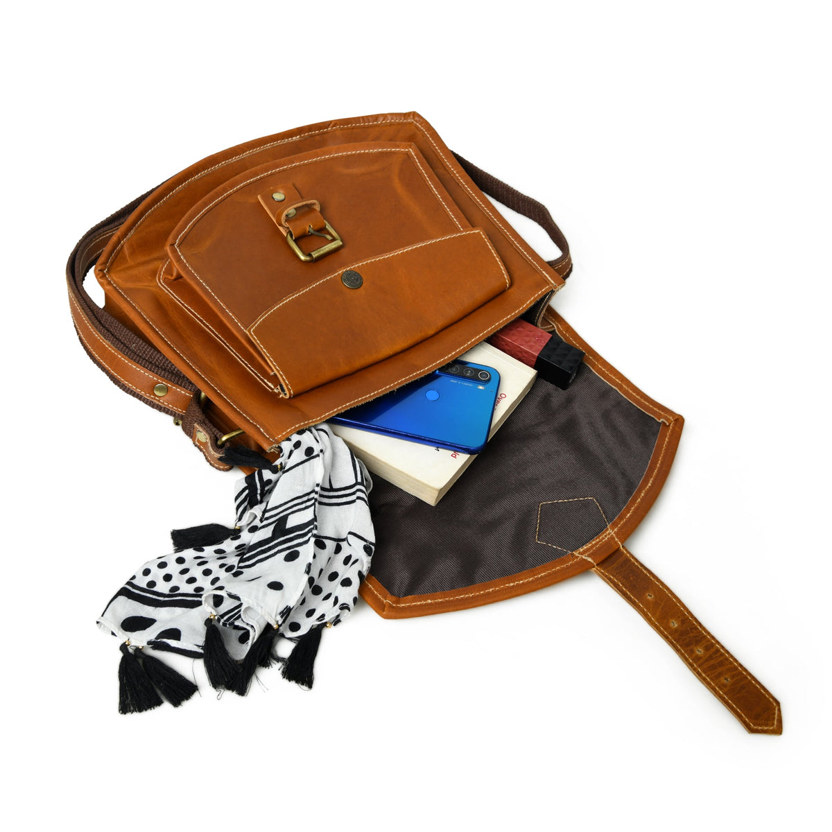 Classy Leather Bags Buffalo Leather CrossBody Bag - AVBL MRKT (3)
