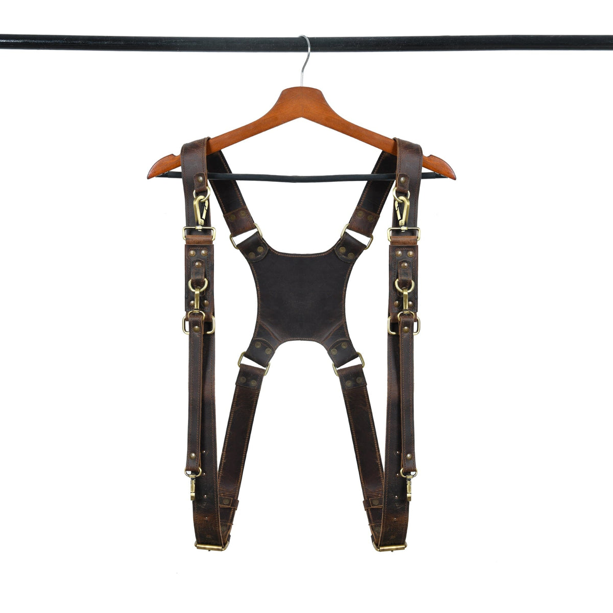 Classy Leather Bags Buffalo Leather Dual Camera Harness - AVBL MRKT (1)