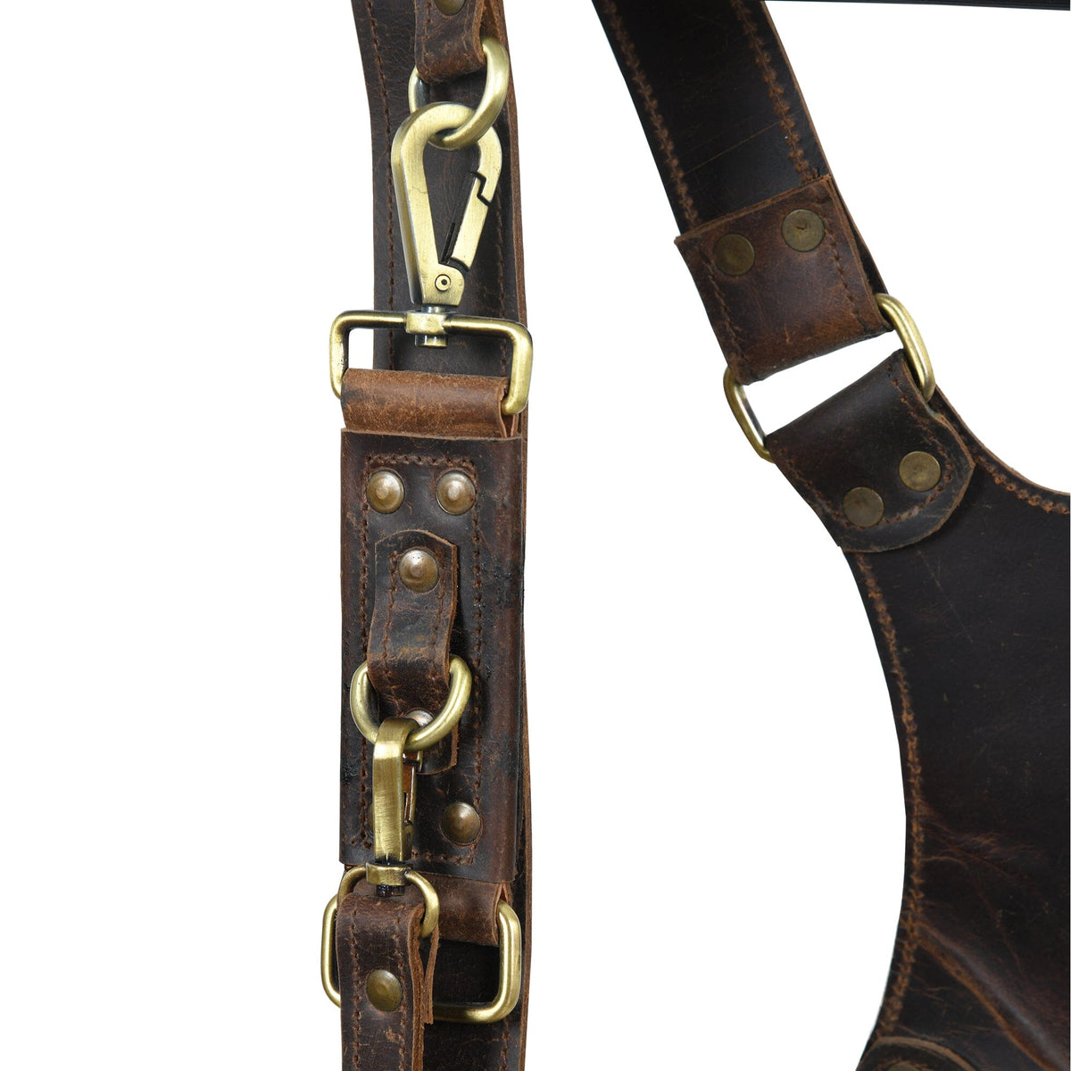 Classy Leather Bags Buffalo Leather Dual Camera Harness - AVBL MRKT (3)