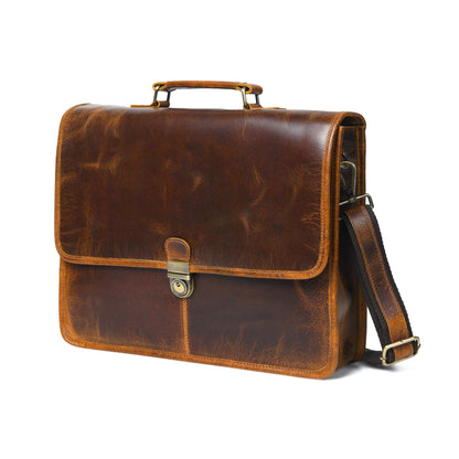 Classy Leather Bags Buffalo Leather Executive Briefcase - AVBL MRKT (2)