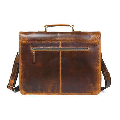 Classy Leather Bags Buffalo Leather Executive Briefcase - AVBL MRKT (3)