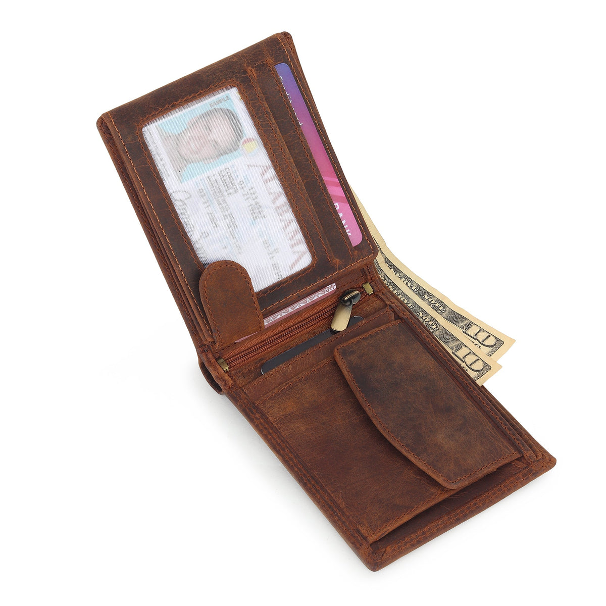 Classy Leather Bags Buffalo Leather Men's Wallet - Hunter - AVBL MRKT (3)
