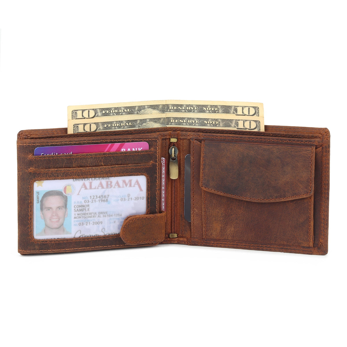Classy Leather Bags Buffalo Leather Men's Wallet - Hunter - AVBL MRKT (8)
