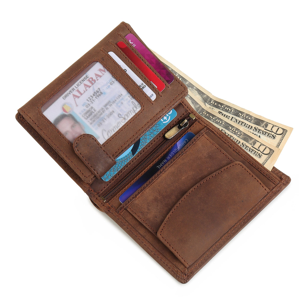 Classy Leather Bags Buffalo Leather Men's Wallet - Vertical - AVBL MRKT (2)