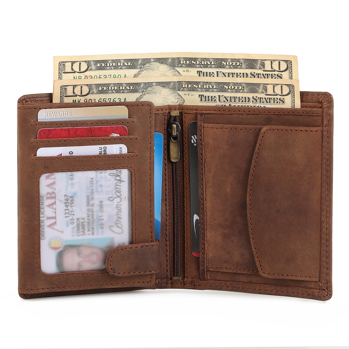 Classy Leather Bags Buffalo Leather Men's Wallet - Vertical - AVBL MRKT (5)