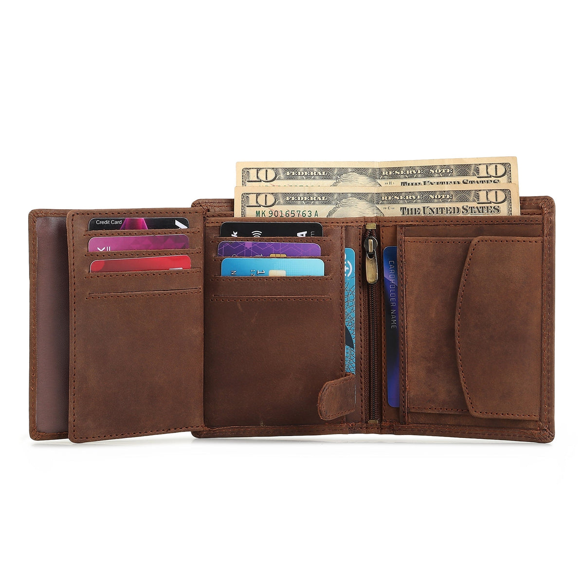 Classy Leather Bags Buffalo Leather Men's Wallet - Vertical - AVBL MRKT (7)