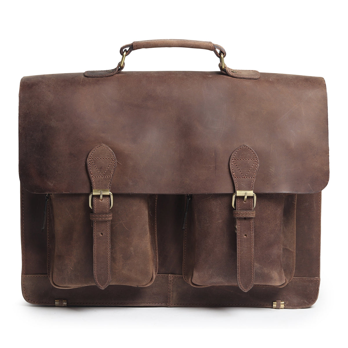 Classy Leather Bags Buffalo Leather Messenger Bag - AVBL MRKT (1)
