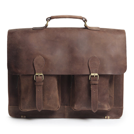 Classy Leather Bags Buffalo Leather Messenger Bag - AVBL MRKT (1)