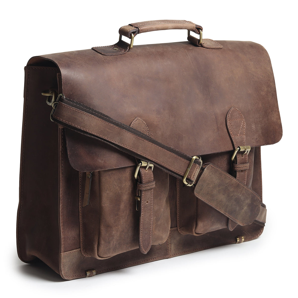 Classy Leather Bags Buffalo Leather Messenger Bag - AVBL MRKT (3)