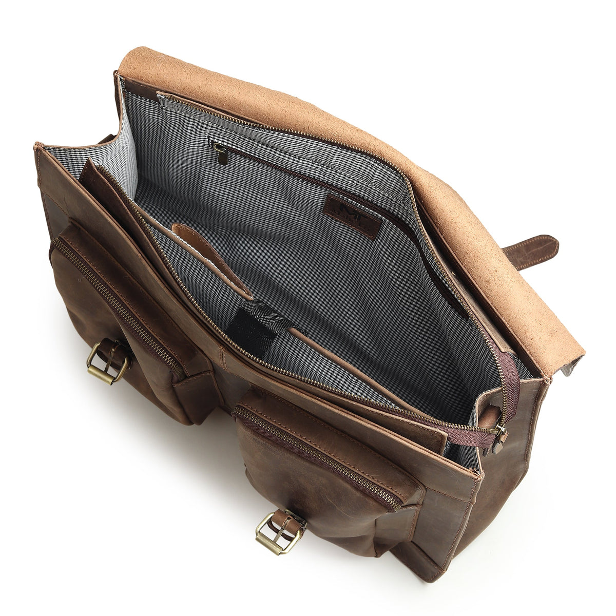 Classy Leather Bags Buffalo Leather Messenger Bag - AVBL MRKT (5)
