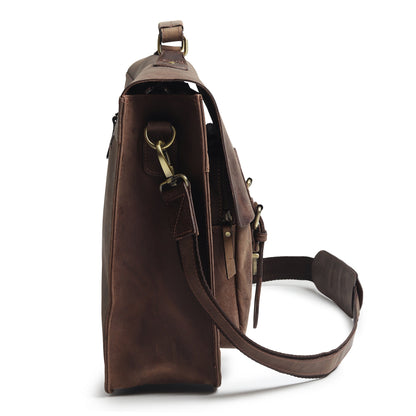 Classy Leather Bags Buffalo Leather Messenger Bag - AVBL MRKT (8)