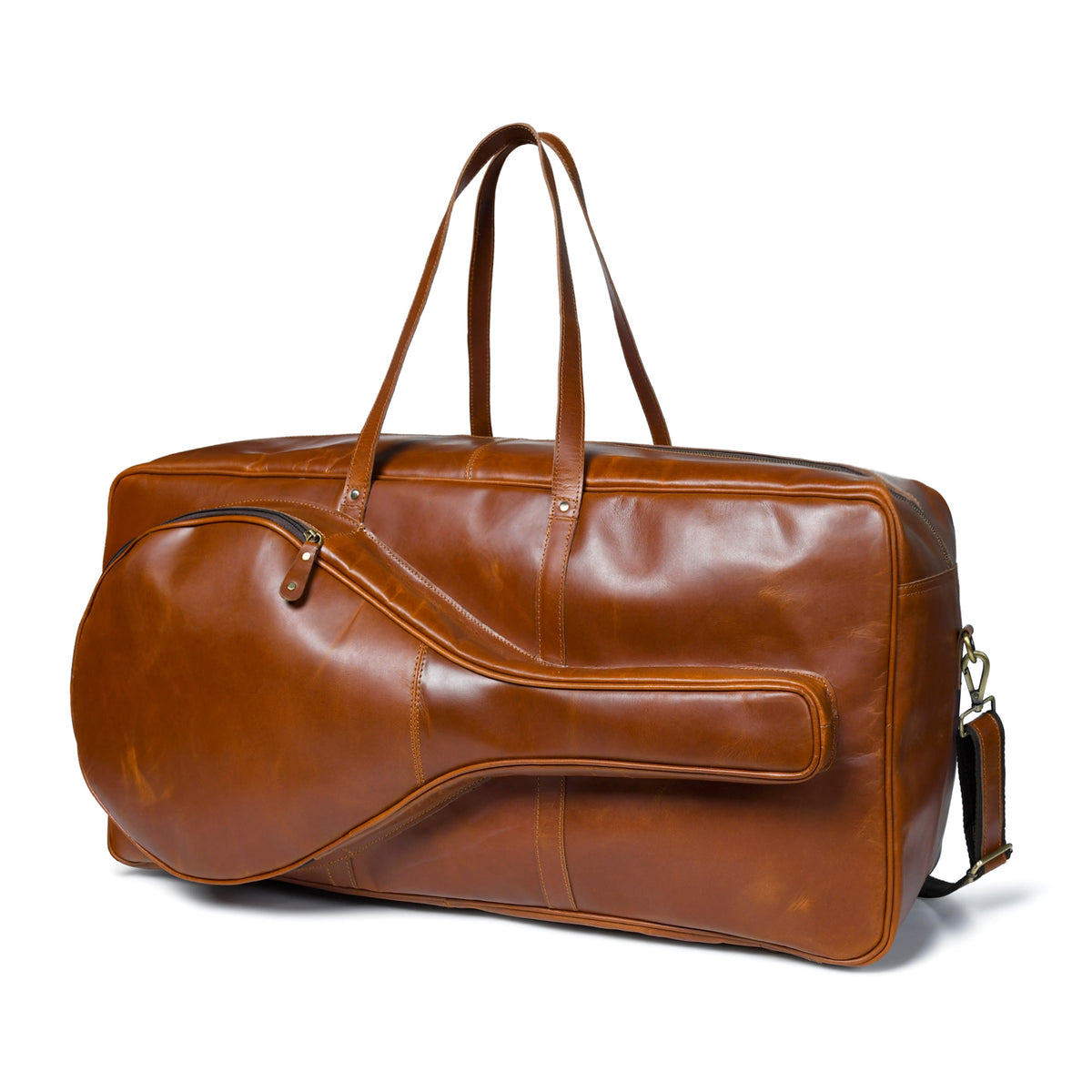 Classy Leather Bags Buffalo Leather Tennis Duffle Bag - AVBL MRKT (1)
