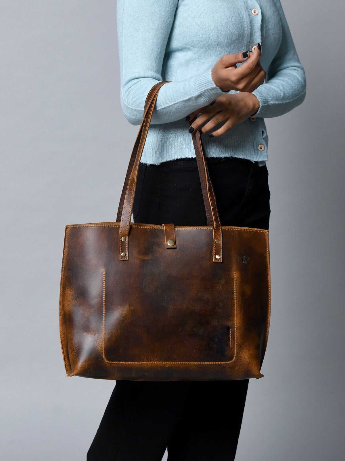 Classy Leather Bags Buffalo Terry Tote - AVBL MRKT (10)