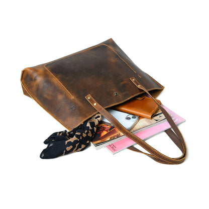 Classy Leather Bags Buffalo Terry Tote - AVBL MRKT (5)