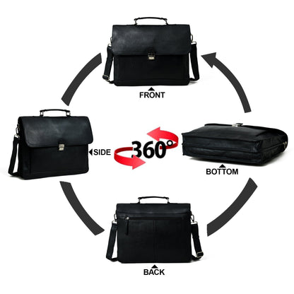 Classy Leather Bags Business Attache Laptop Bag - Italian Finish - AVBL MRKT (11)