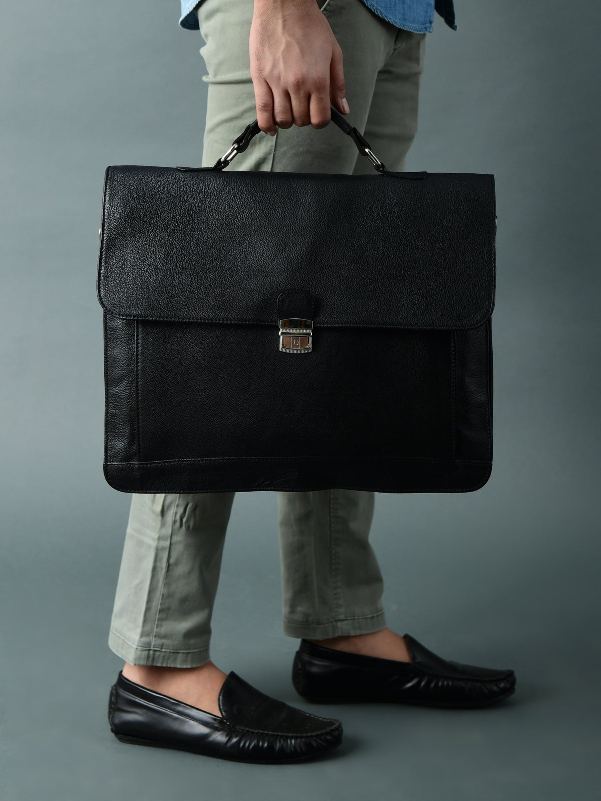 Classy Leather Bags Business Attache Laptop Bag - Italian Finish - AVBL MRKT (2)