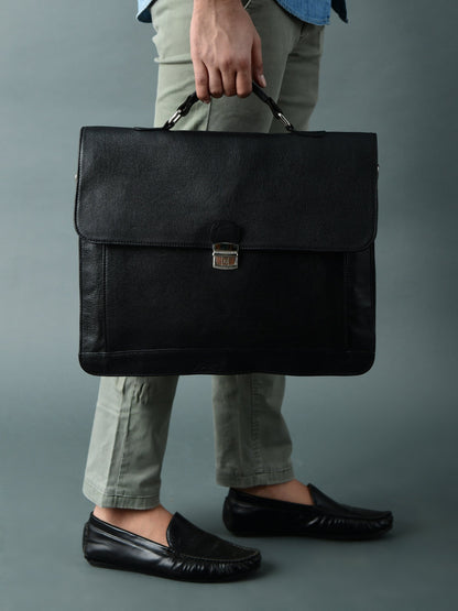 Classy Leather Bags Business Attache Laptop Bag - Italian Finish - AVBL MRKT (2)