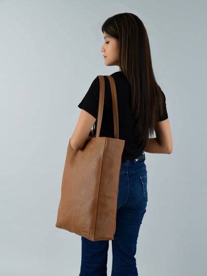 Classy Leather Bags Café Chic Women's Leather Tote Bag - AVBL MRKT (2)