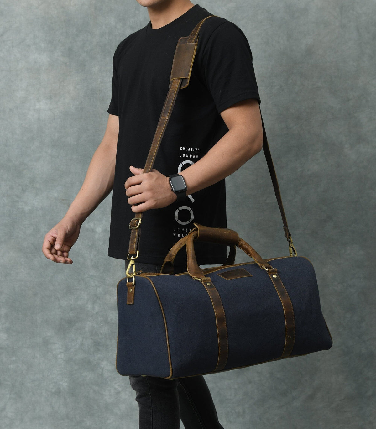 Classy Leather Bags Campbell Canvas Carry On Duffle - AVBL MRKT (4)