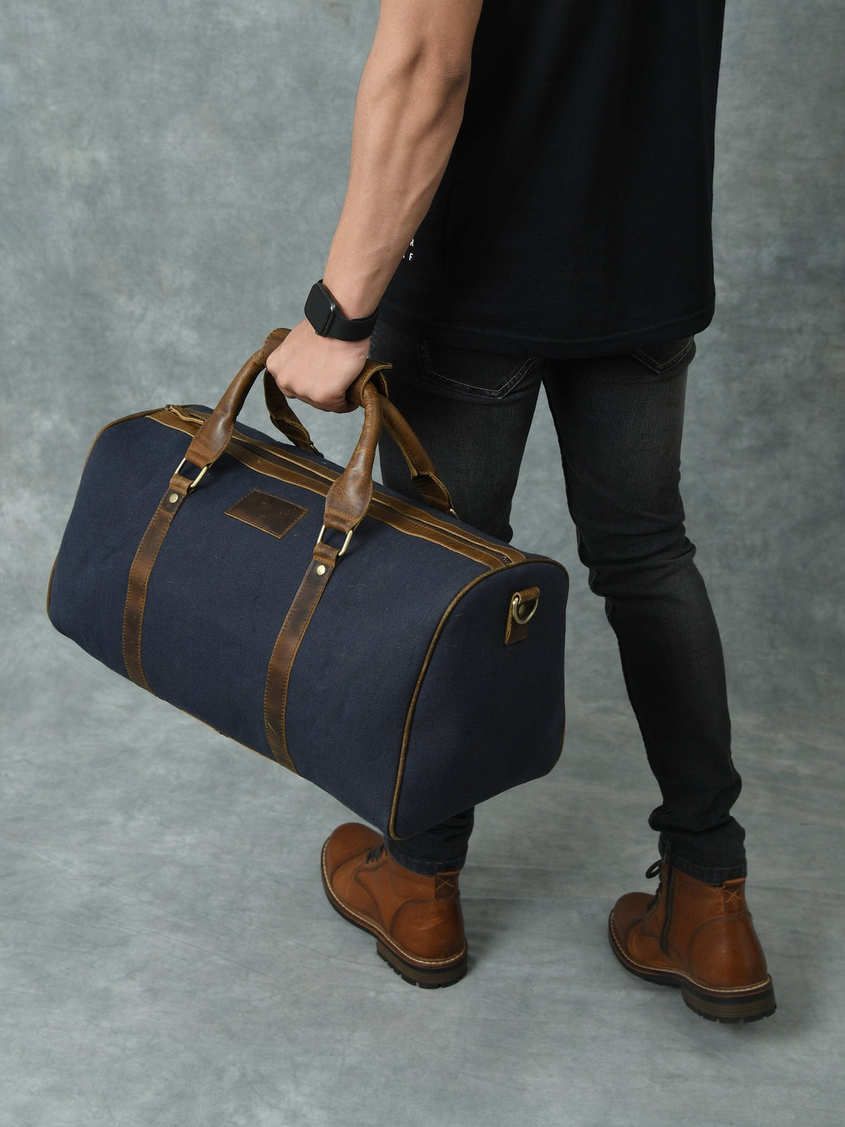 Classy Leather Bags Campbell Canvas Carry On Duffle - AVBL MRKT (7)