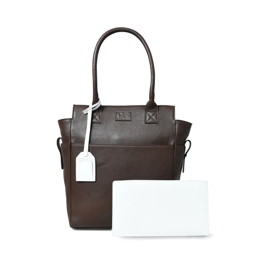 Classy Leather Bags Chestnut Charm Brown Leather Tote - AVBL MRKT (1)