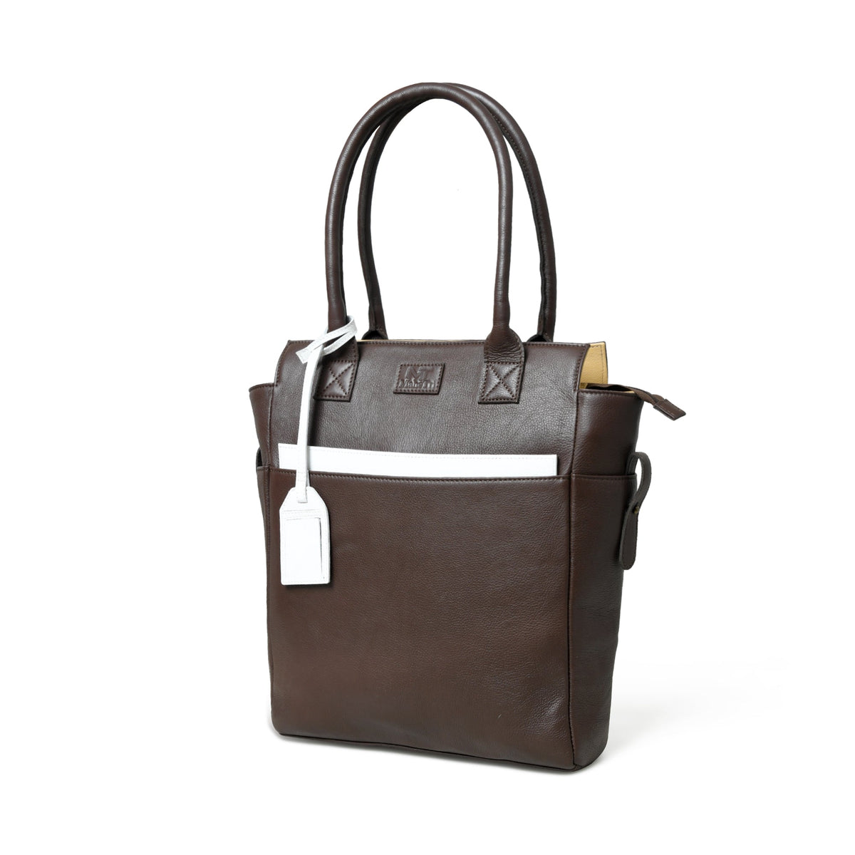Classy Leather Bags Chestnut Charm Brown Leather Tote - AVBL MRKT (6)