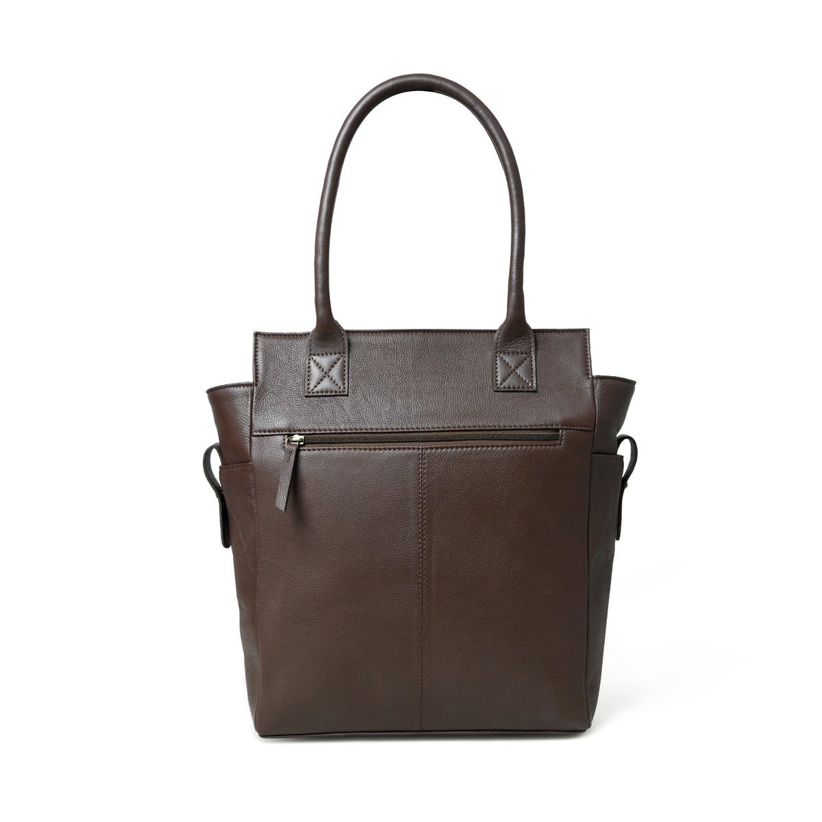 Classy Leather Bags Chestnut Charm Brown Leather Tote - AVBL MRKT (8)