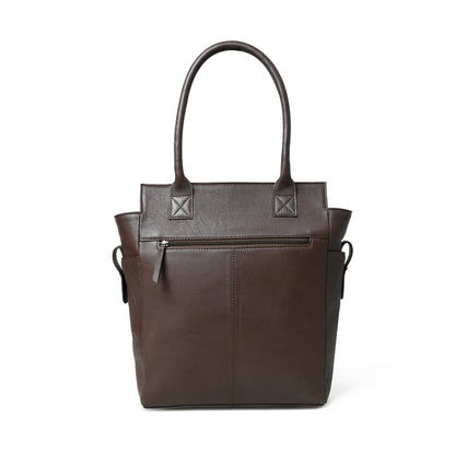 Classy Leather Bags Chestnut Charm Brown Leather Tote - AVBL MRKT (8)