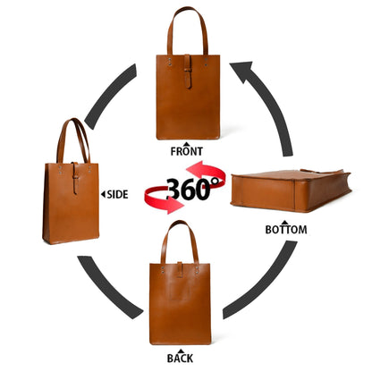 Classy Leather Bags Chestnut Elegance Leather Tote - AVBL MRKT (9)