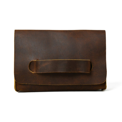 Classy Leather Bags Chic Cocoa Leather Women's Clutch - AVBL MRKT (1)