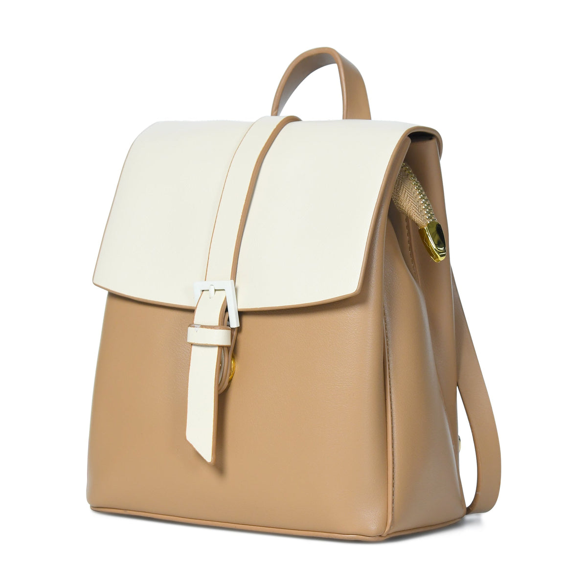 Classy Leather Bags Claire Women's Backpack - Beige - AVBL MRKT (1)