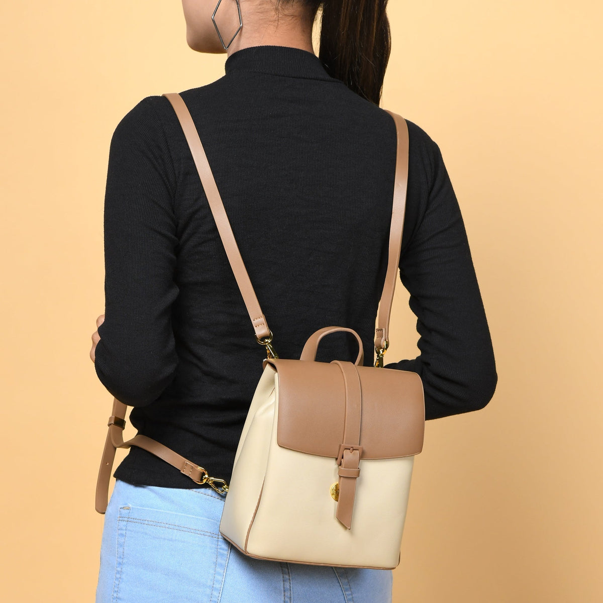 Classy Leather Bags Claire Women's Backpack - Brown - AVBL MRKT (2)
