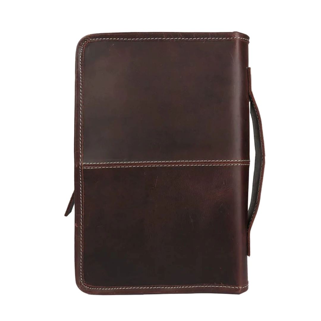 Classy Leather Bags Classic Bible Leather Cover - Choco - AVBL MRKT (1)