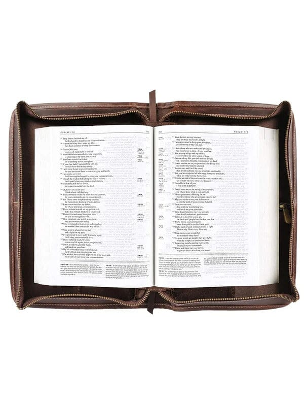 Classy Leather Bags Classic Bible Leather Cover - Choco - AVBL MRKT (5)