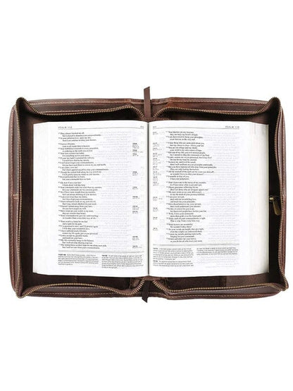 Classy Leather Bags Classic Bible Leather Cover - Choco - AVBL MRKT (5)