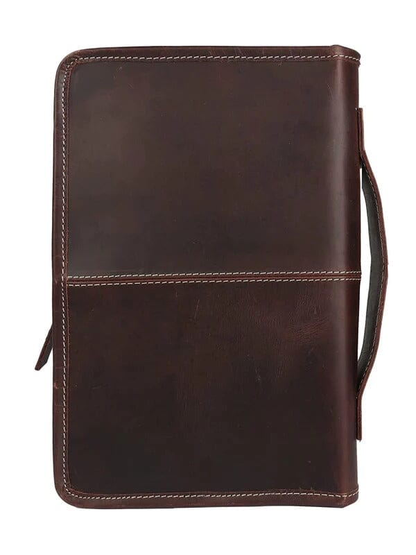Classy Leather Bags Classic Bible Leather Cover - Choco - AVBL MRKT (6)