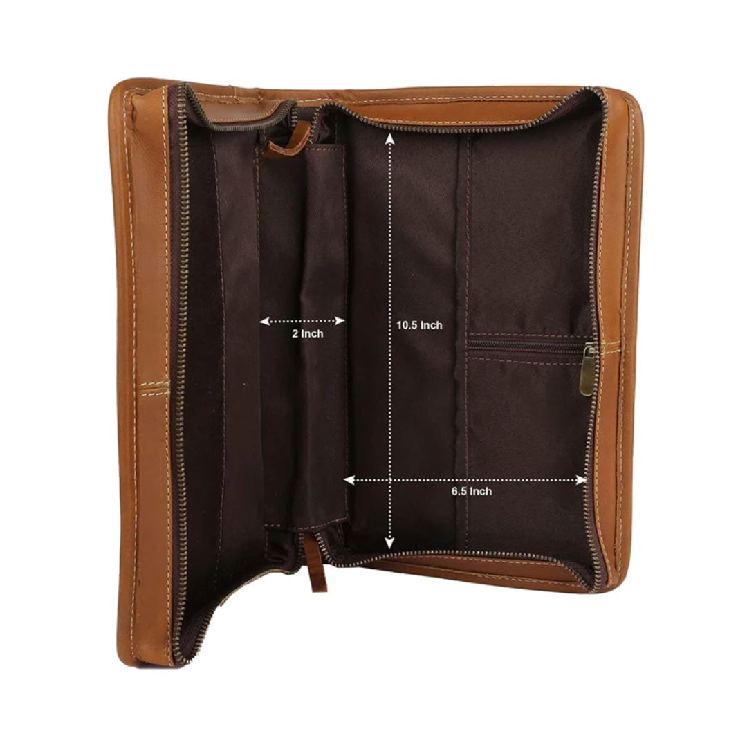 Classy Leather Bags Classic Bible Leather Cover - Tan - AVBL MRKT (2)
