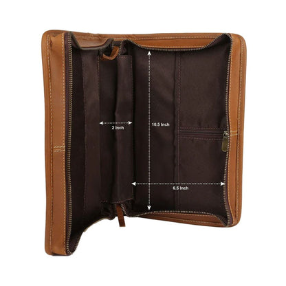 Classy Leather Bags Classic Bible Leather Cover - Tan - AVBL MRKT (2)