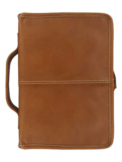 Classy Leather Bags Classic Bible Leather Cover - Tan - AVBL MRKT (4)