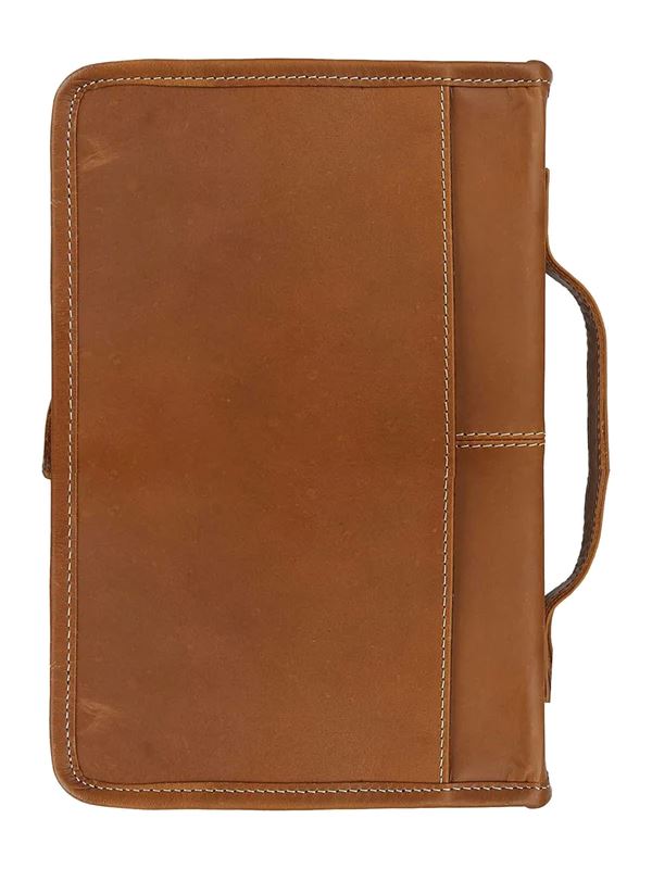 Classy Leather Bags Classic Bible Leather Cover - Tan - AVBL MRKT (5)