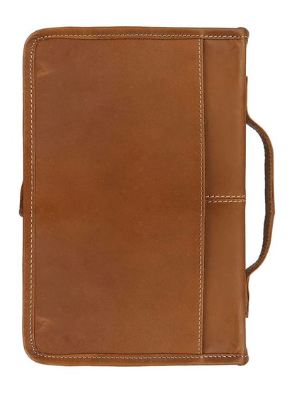 Classy Leather Bags Classic Bible Leather Cover - Tan - AVBL MRKT (5)