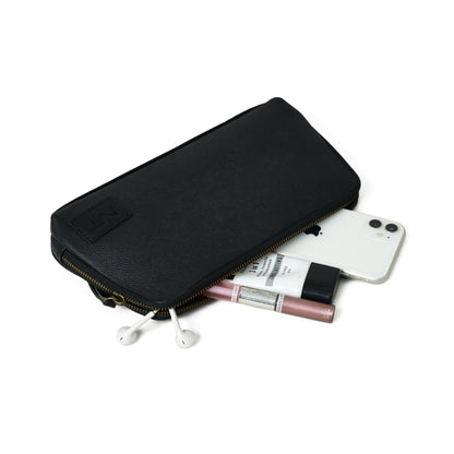 Classy Leather Bags Classic Black Leather Clutch - AVBL MRKT (5)