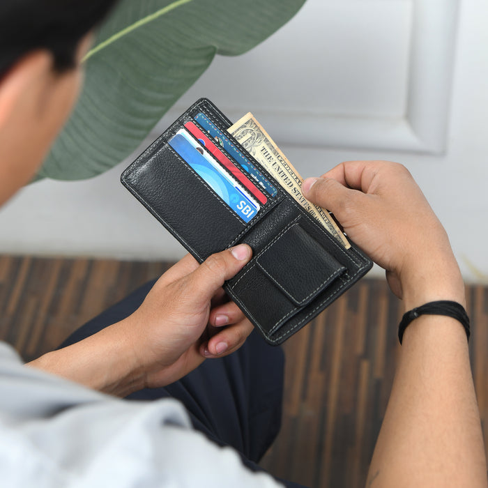 Classy Leather Bags Classic Black Leather Wallet - AVBL MRKT (2)