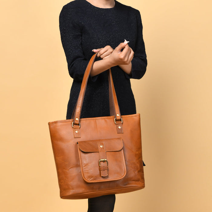 Classy Leather Bags Classic Chic Genuine Leather Tote - AVBL MRKT (10)