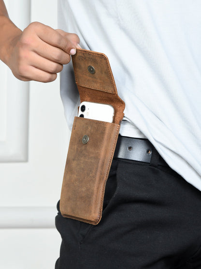 Classy Leather Bags Classic Mobile Holster Waist Pouch - AVBL MRKT (2)